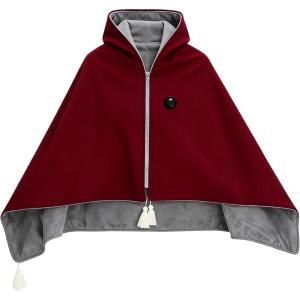 140 X 80cm Couverture Chauffante Usb Électrique Sans Fi, Plaid Poncho Chauffant Electrique, 3 Niveaux, Portable Pour Camping, Extérieur, Voiture, Bureau Lavable (Femmes/Hommes)(Rouge)